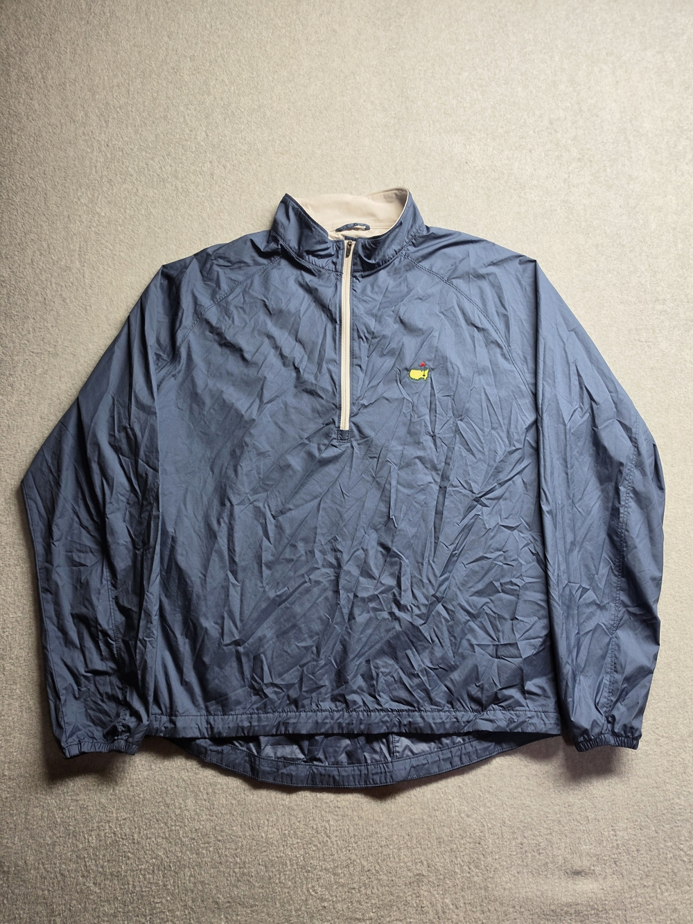 Peter Millar Masters Windbreaker Augusta National Golf Pullover Jacket Sz M Navy